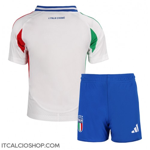 Italia Seconda Maglia Bambino Europei 2024 Manica Corta (+ Pantaloni corti)